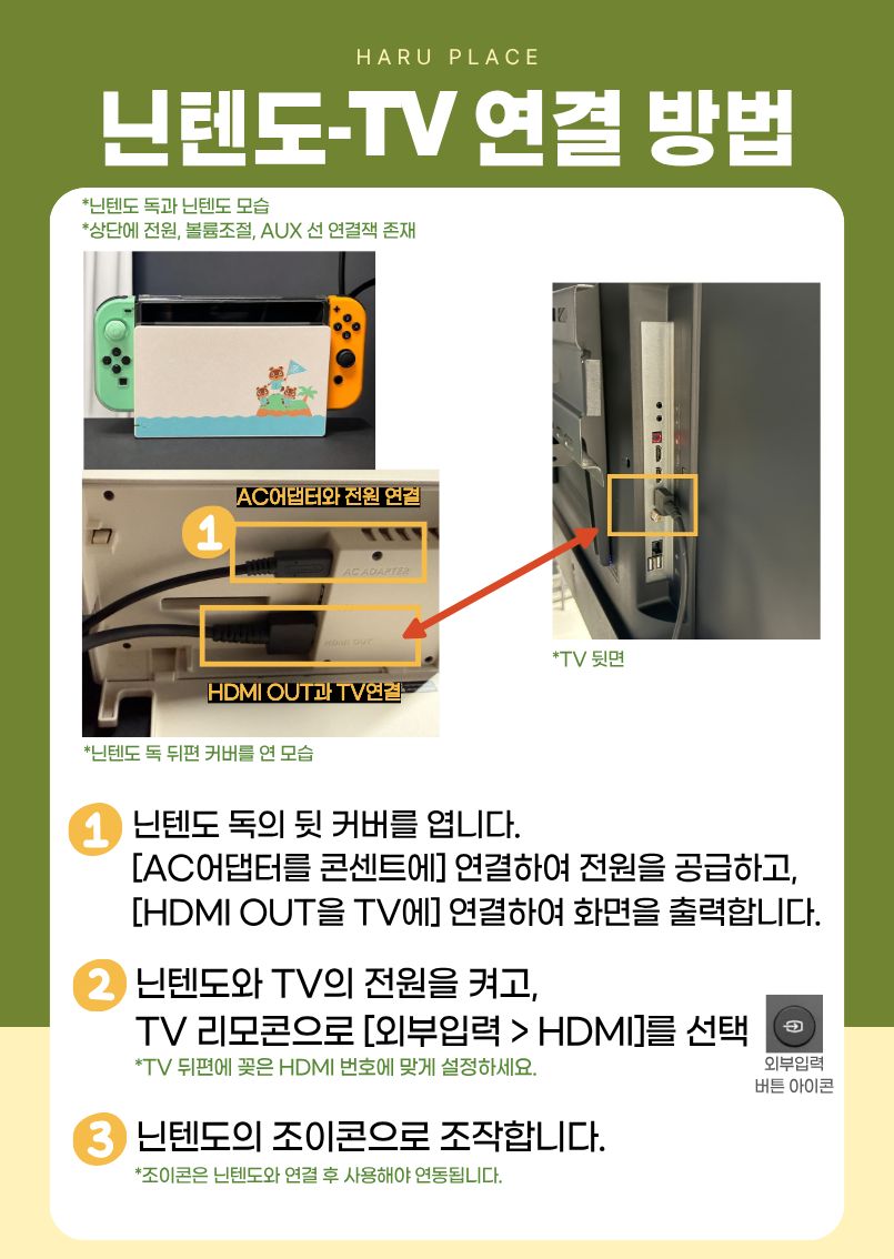 닌텐도 TV 연결 방법